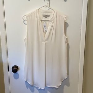 Loft sleeveless top  Never been worn.